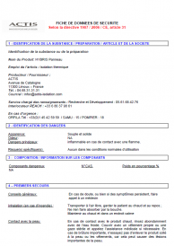 HYBRIS - FICHE DE DONNEES DE SECURITE