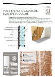 Mur ossature bois (1 couche ou 2 couches)