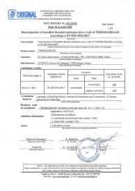 TRISO-BARDAGE - Rapport d'essai EN ISO 6946